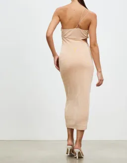 Misha Bernette Slinky Jersey Midi Dress Rose Pink Size 8 for rent on The Volte - image 3