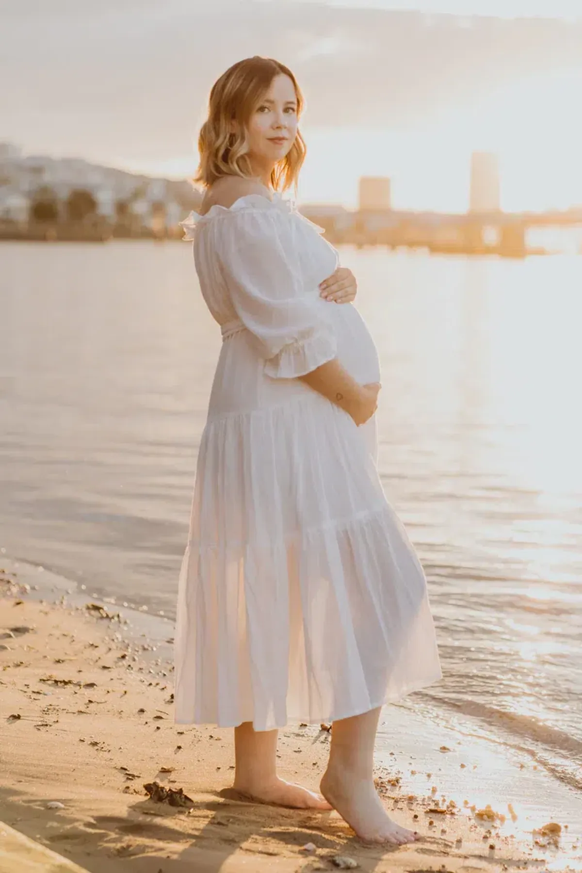 Co and Ry Goldie Maxi Dress White One Size - Image 3