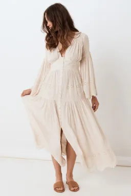 Spell Imogen Gown Cream Size XL for rent on The Volte - image 1