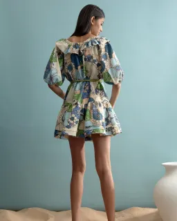 Alemais Farrah Ruffle Mini Dress Print Size 14 for rent on The Volte - image 4
