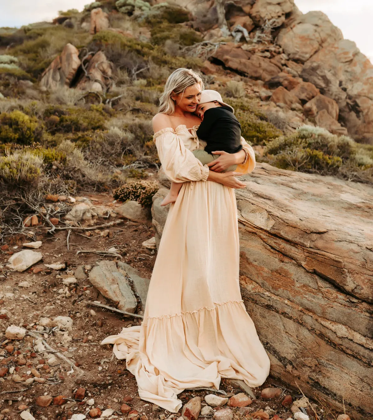 We Are Reclamation There Is Nothing Quite Like You Two Piece Maternity Gown Dark Ivory One Size - Image 3