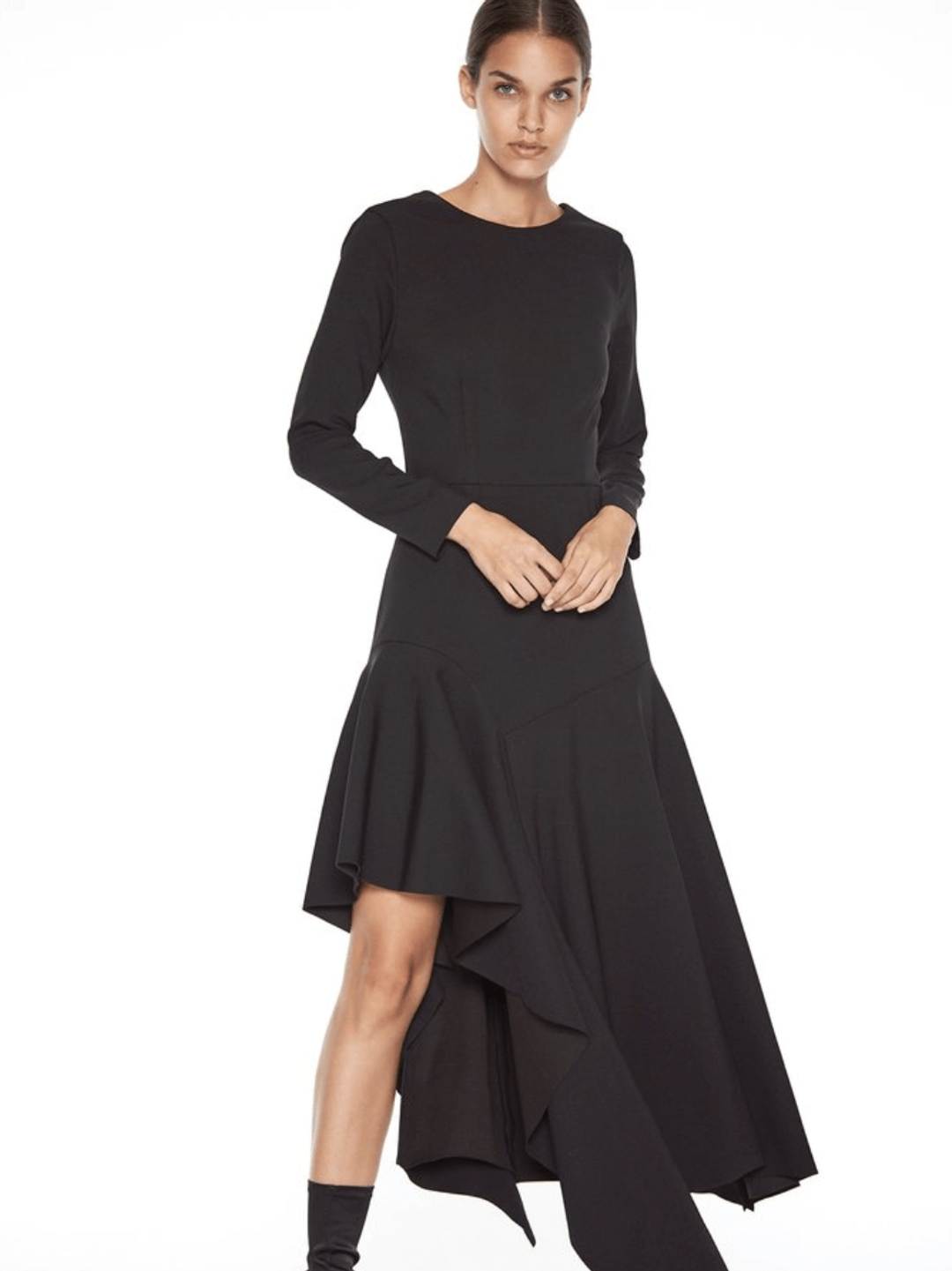 TALULAH - WONDER L/S DRESS Black Size 6 / XS for rent on The Volte - main image