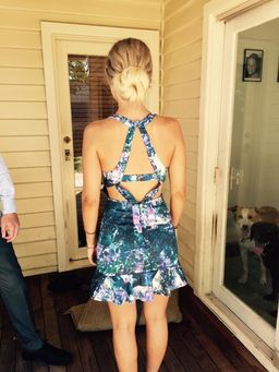 Talulah Lilac Bloom Printed Mini Dress size 6 for rent on The Volte - image 4
