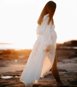 Chasing Unicorns Entering The Dreamland Kimono Dress Cream Size L for rent on The Volte - image 7