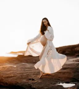 Chasing Unicorns Entering The Dreamland Kimono Dress Cream Size L for rent on The Volte - image 2