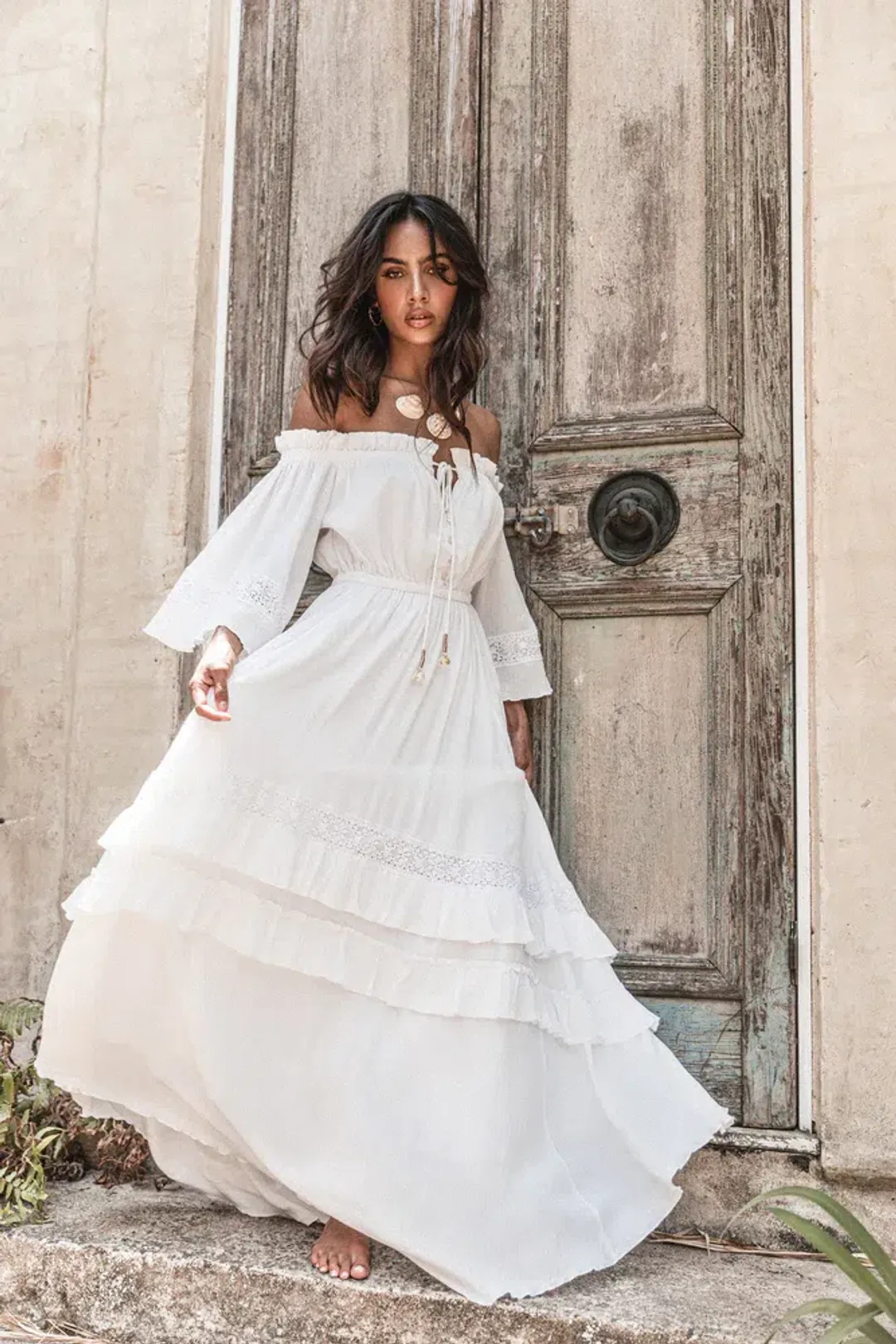 Coven & Co Juliet Gown White Size XL for rent on The Volte - main image