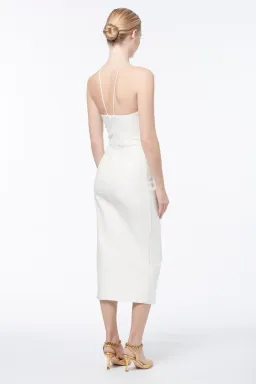 MANNING CARTELL Canvas Raffia Midi Dress WHITE Size AU 6 for rent on The Volte - image 3