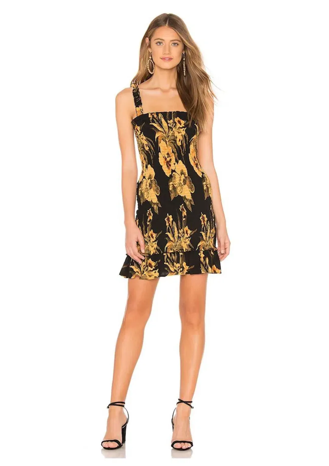 Faithfull the Brand Del Mar Mini Dress Floral Size 6 for rent on The Volte - main image