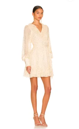 Zimmermann Lurex Wrap Mini Dress Size 4/Au 16 for rent on The Volte - image 2