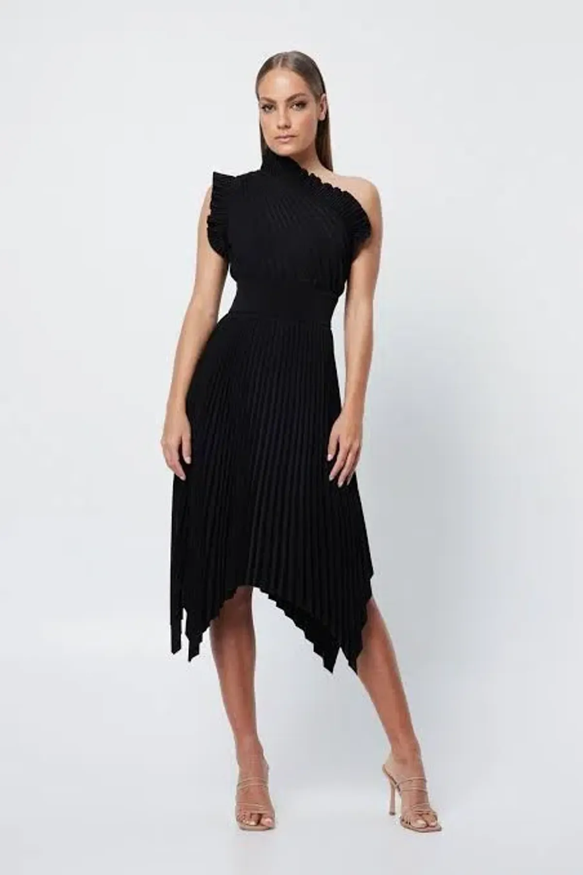 Mossman The Lady Like Midi Dress Black Size 6 - Image 1