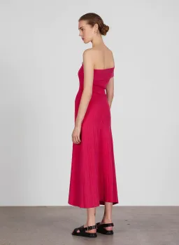 Anna Quan Brea Midi Dress Fuchsia Pink Size 6 for rent on The Volte - image 2