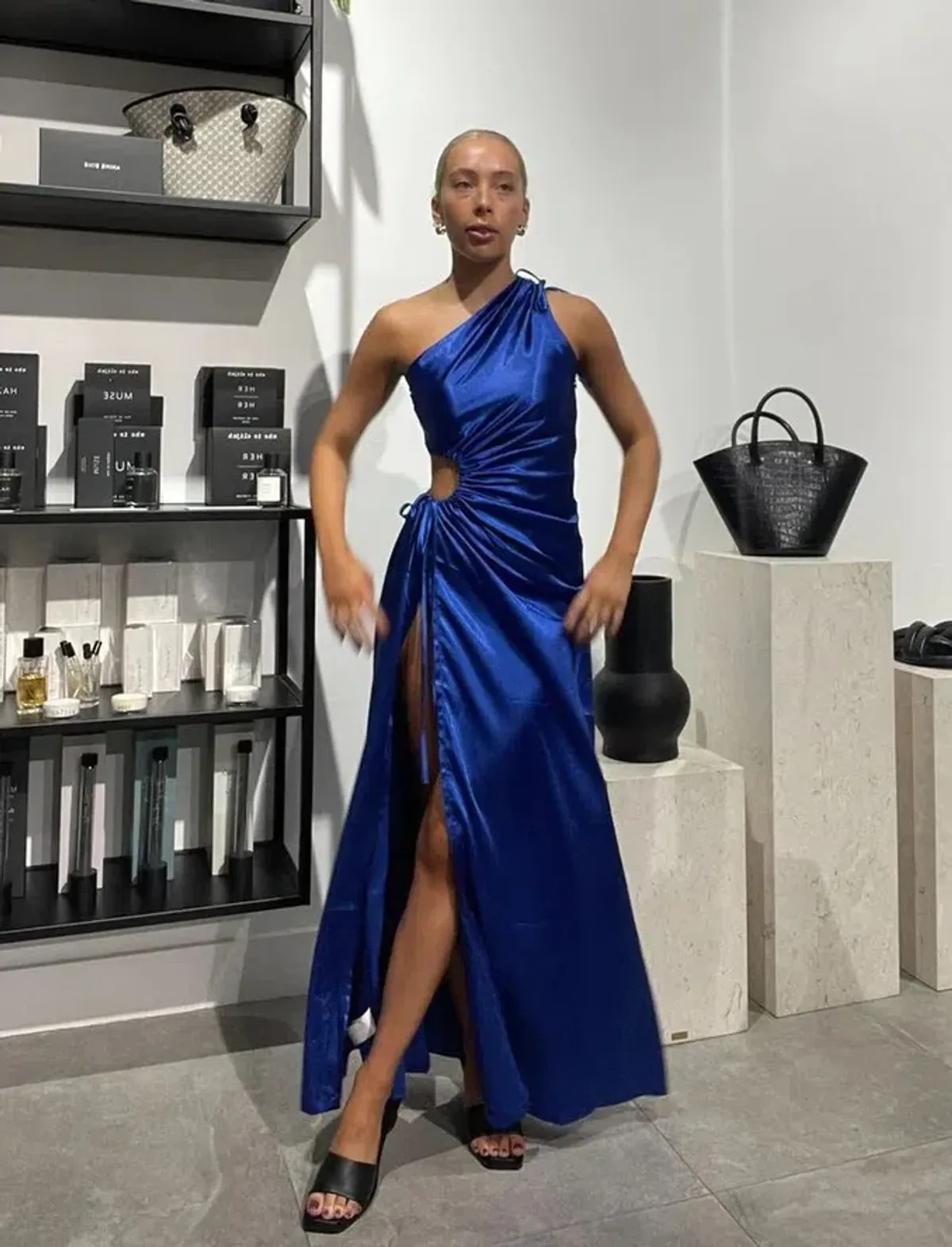 Sonya Moda Nour Maxi Dress Cobalt Blue Size 12 - Image 2