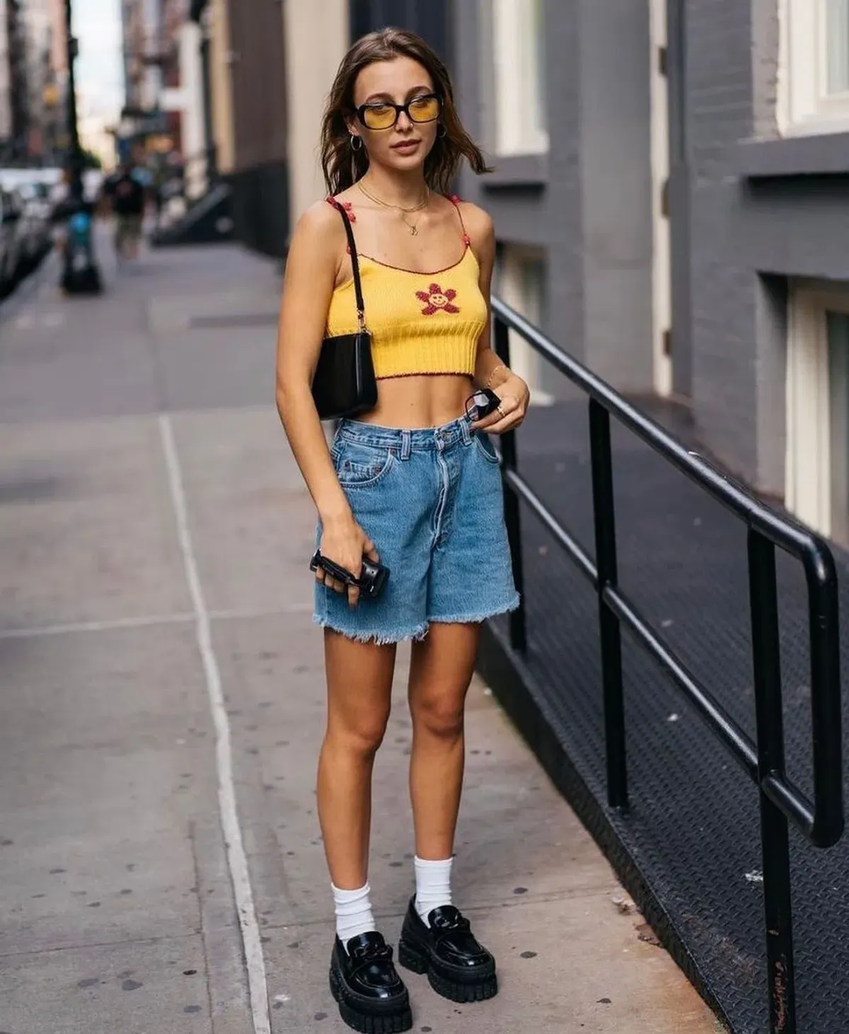Stahl knit yellow daisy tank Top for rent on The Volte - main image