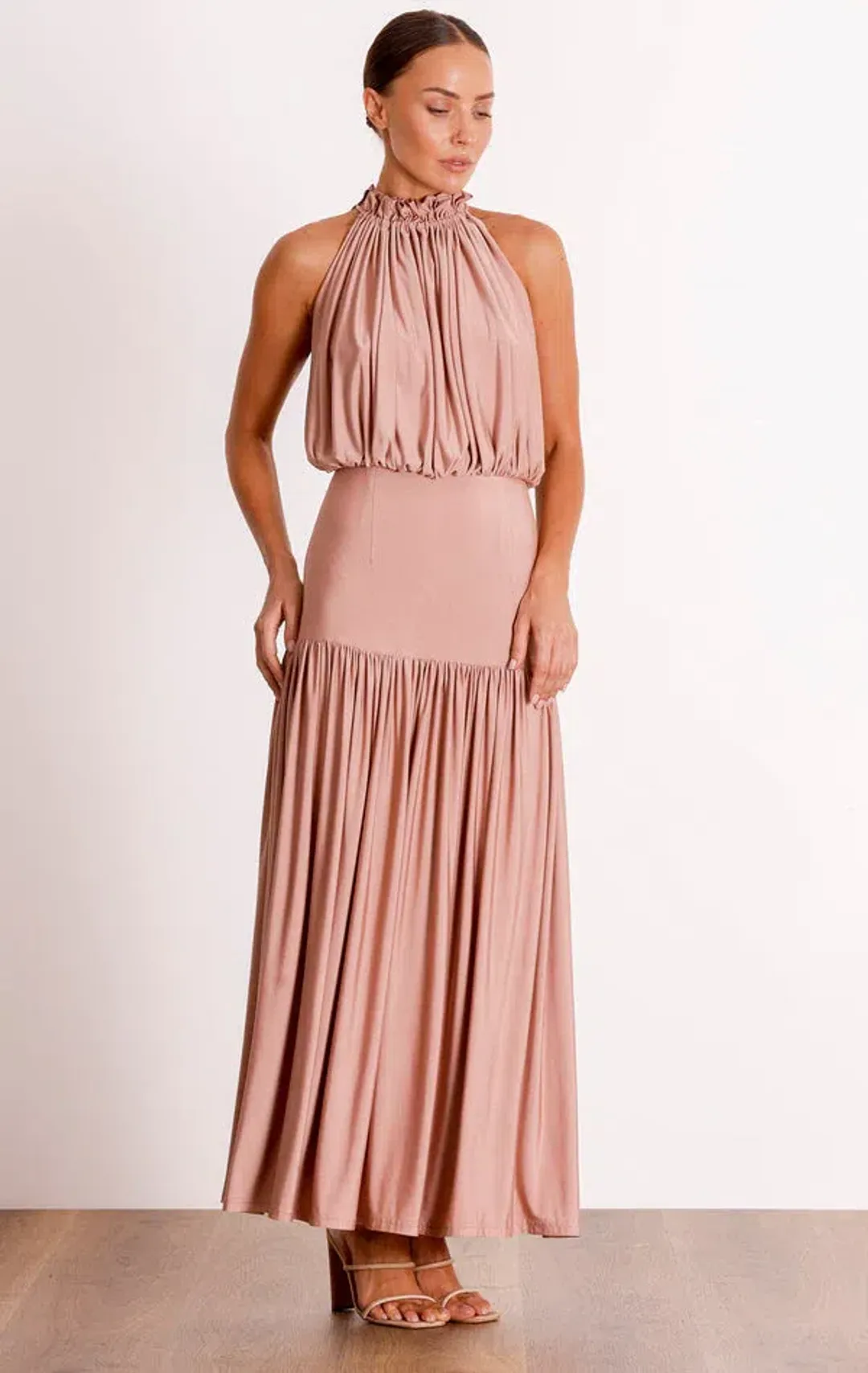 Pasduchas Two's Company Midi Dress in Peony Size AU 12 for rent on The Volte - main image
