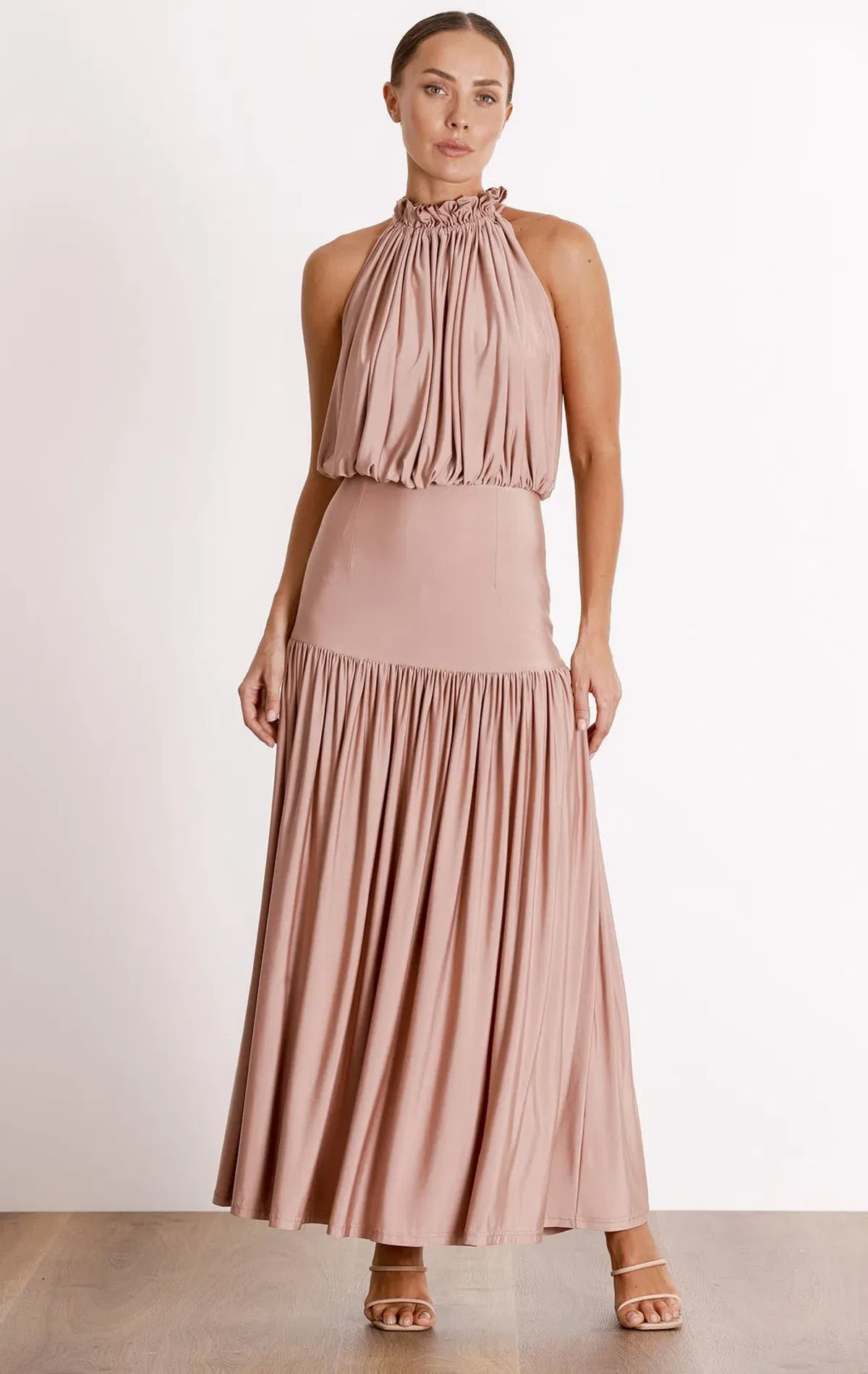 Pasduchas Two's Company Midi Dress in Peony Size AU 12 for rent on The Volte - main image