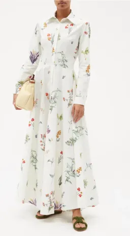 Evi Grintela Juliette Shirt Dress Print White Size AU 6 for rent on The Volte - image 3