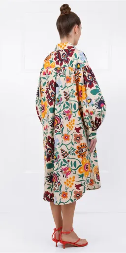 La Double J Big Shirt Dress Selva Bianco in Popeline Cotton Size AU 6 for rent on The Volte - image 3