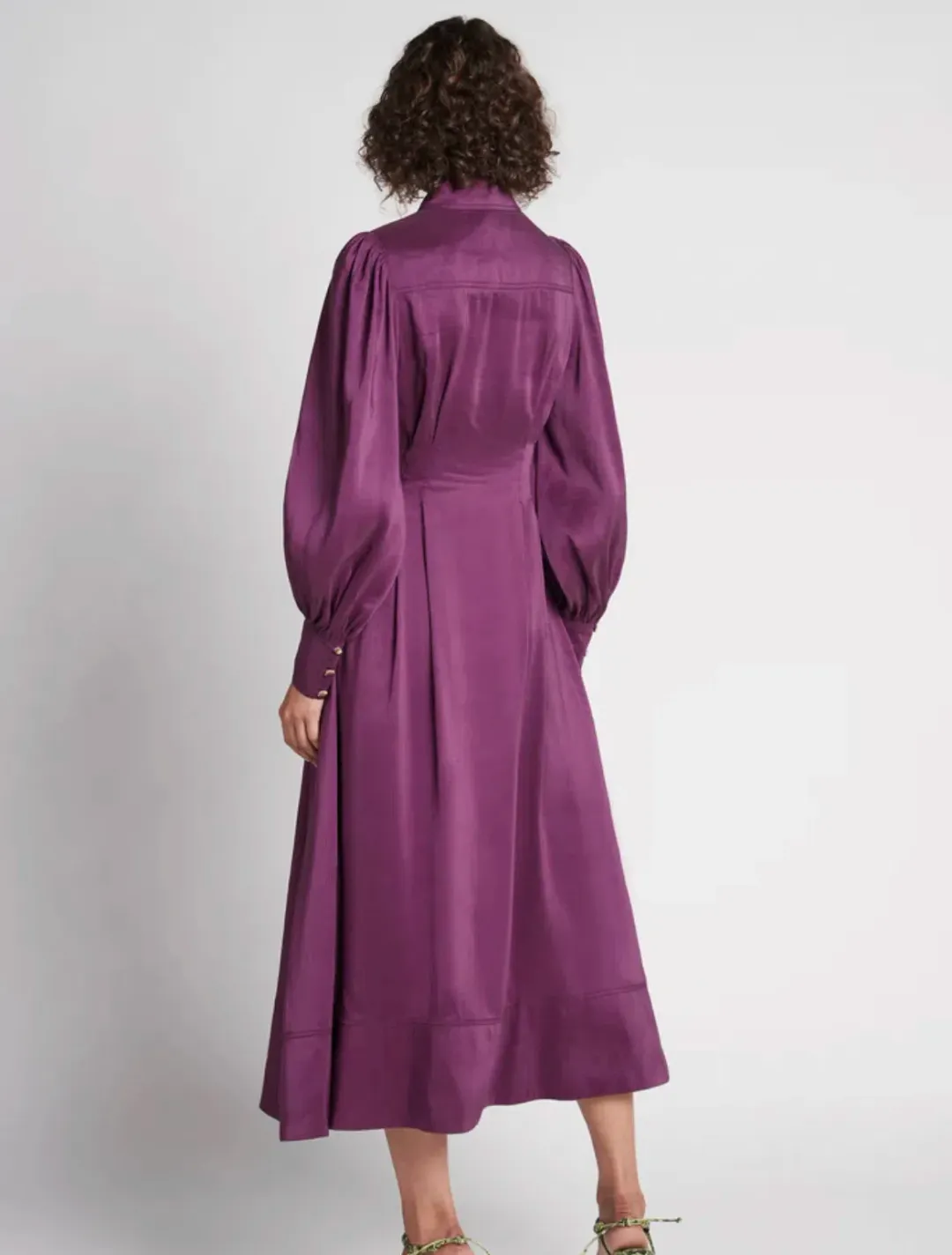 AJE Ephemera Shirt Dress Violet Size 12 for rent on The Volte - main image