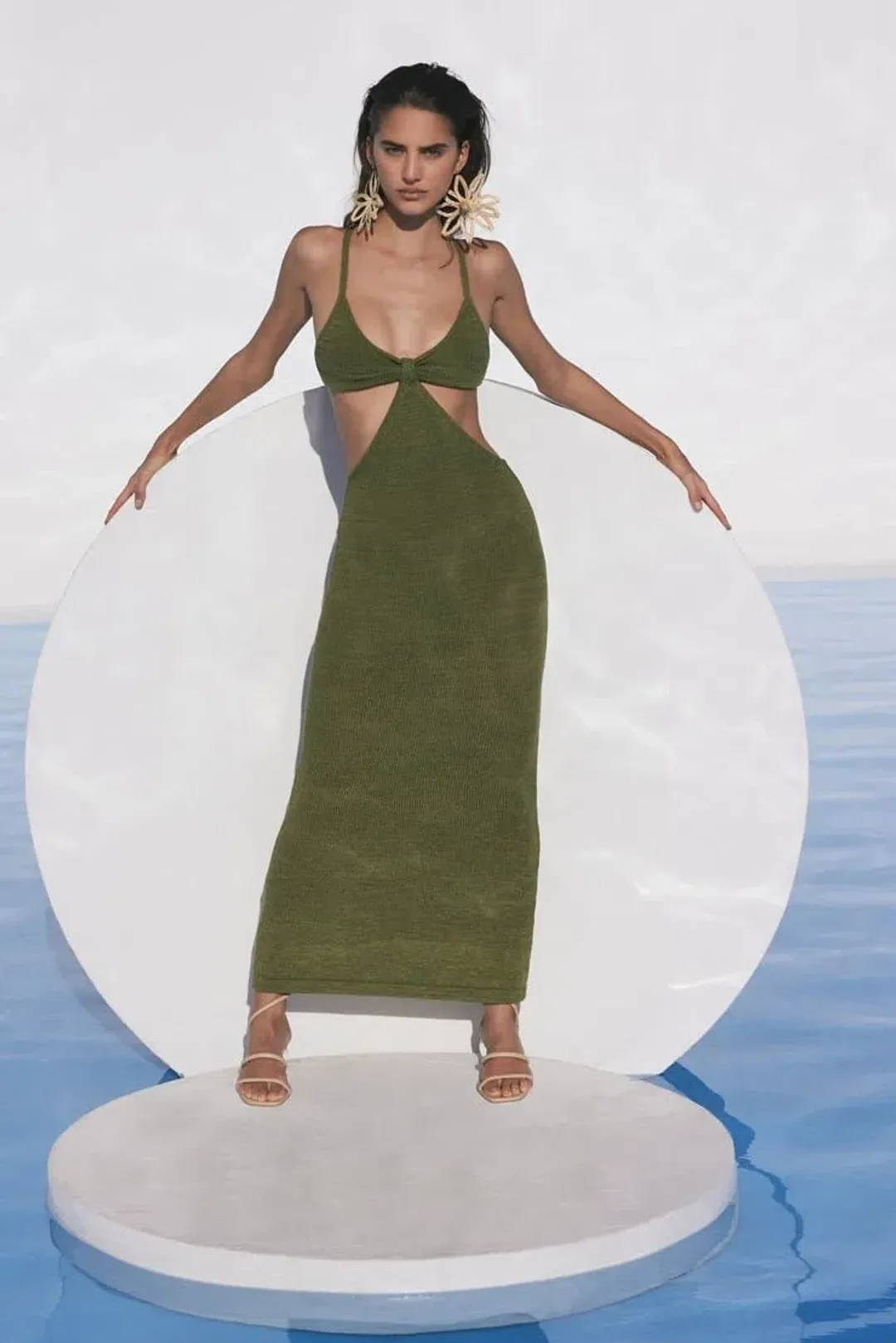 Cult Gaia Serita Dress Green Size 8 for rent on The Volte - main image