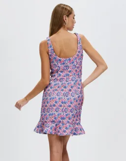 Bariano Azzure Scoop Neck Fit And Flare Mini Dress Print Size 6 for rent on The Volte - image 4