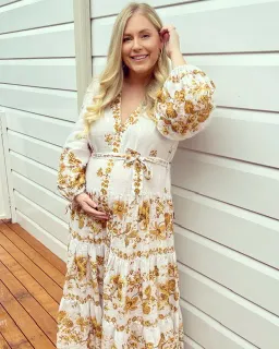 Zimmermann Floral Tiered Amelie Dress Print Size 3 for rent on The Volte - image 1