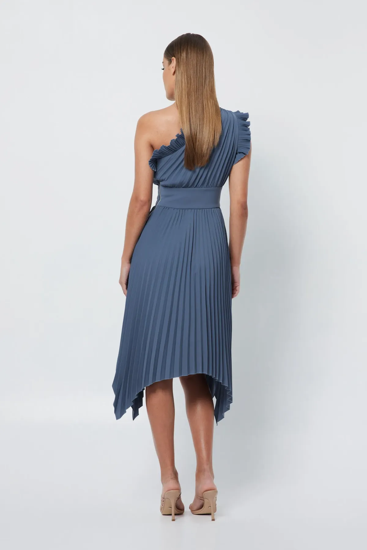 Mossman The Lady Like Midi Dress Blue Size 6 - Image 2