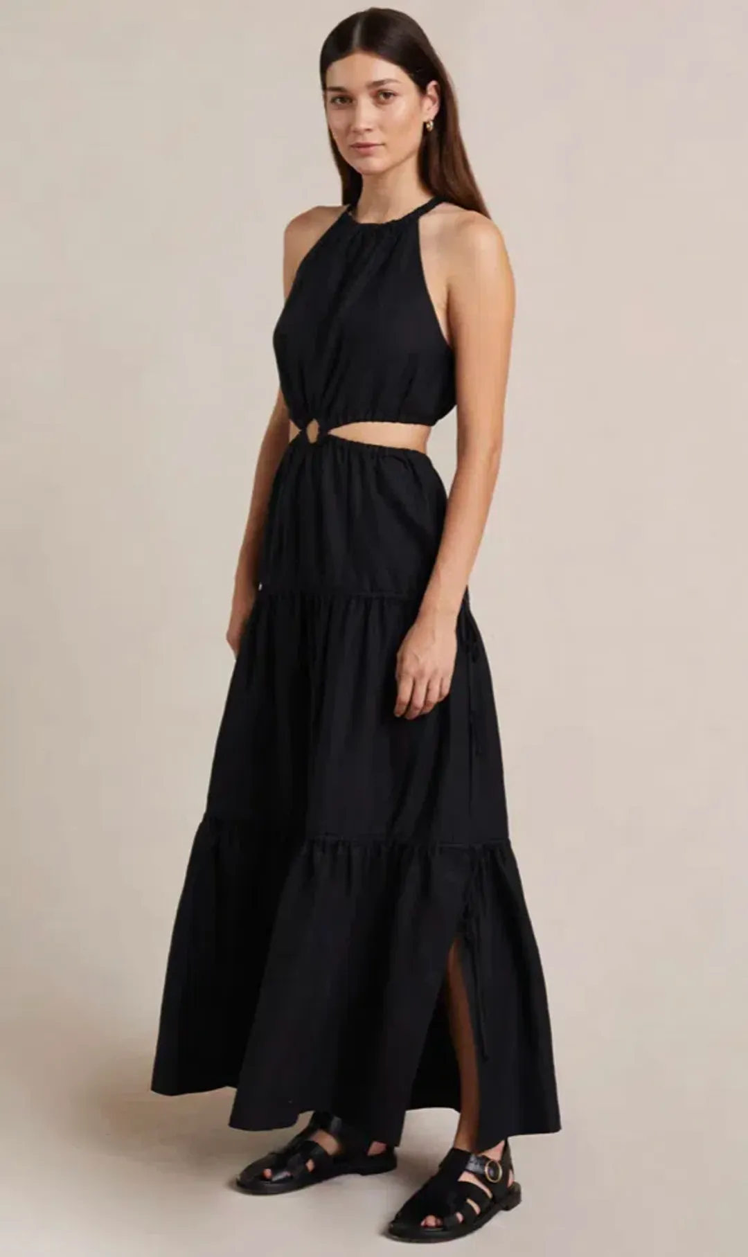 Bec and Bridge Helene Maxi Dress Black Size 8 for rent on The Volte - main image