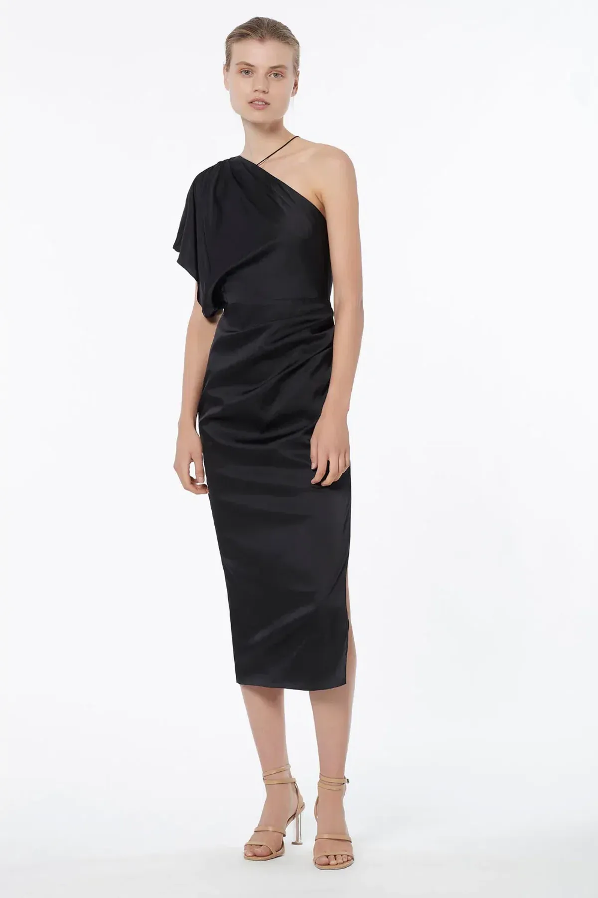 Manning Cartell Miami Heat Asymmetric Dress Black Size 12 - Image 1