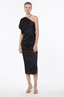 Manning Cartell Miami Heat Asymmetric Dress Black Size 12 for rent on The Volte - image 1