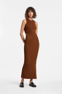 Sir the Label Hazel Josephine Sleeveless Dress in Brown Size 0 for rent on The Volte - image 2