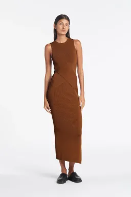 Sir the Label Hazel Josephine Sleeveless Dress in Brown Size 0 for rent on The Volte - image 4