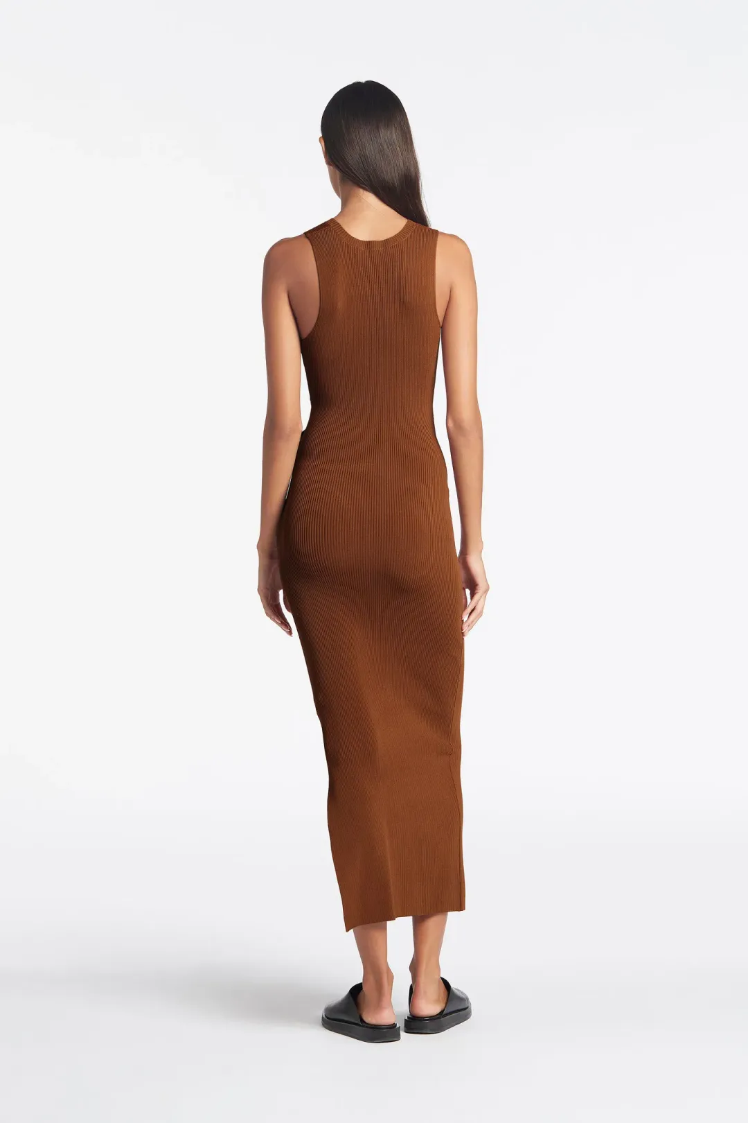 Sir the Label Hazel Josephine Sleeveless Dress in Brown Size 0 for rent on The Volte - main image