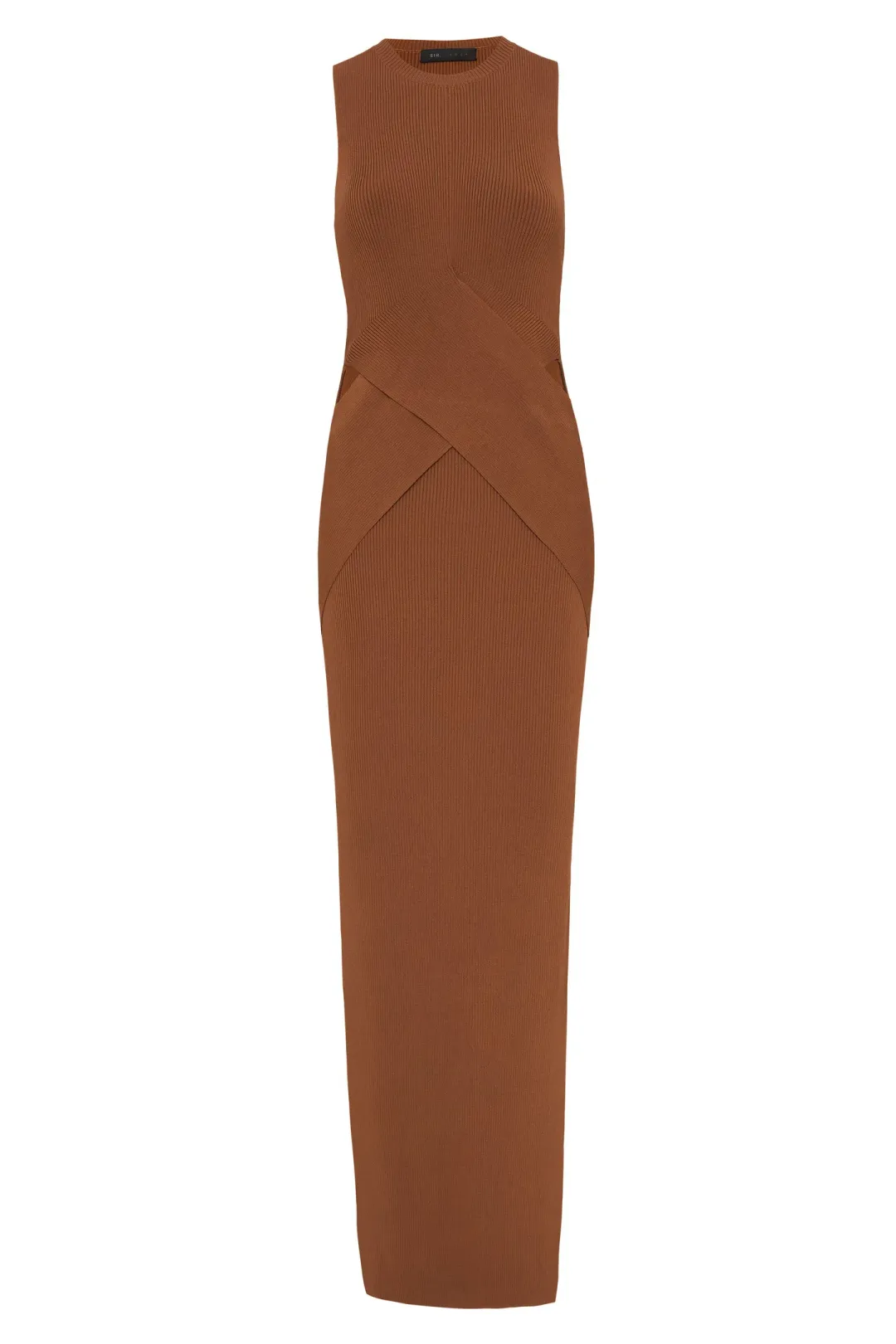 Sir the Label Hazel Josephine Sleeveless Dress in Brown Size 0 for rent on The Volte - main image