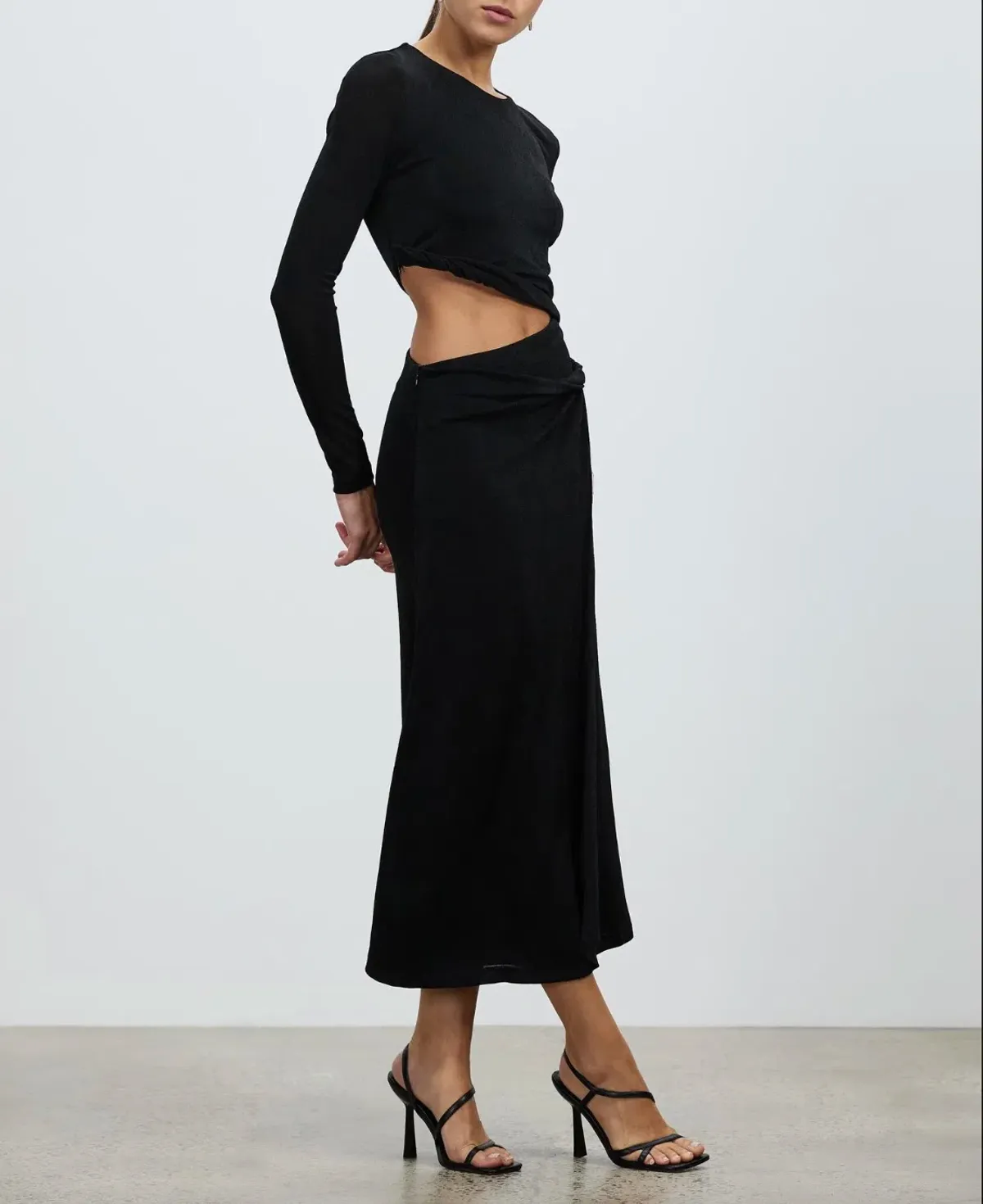 MISHA Arma Midi Dress Black Size 6/XS - Image 2
