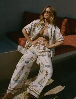 Alemais Ships Ahoy Man Shirt and Pants Set Print Size 14 for rent on The Volte - image 5