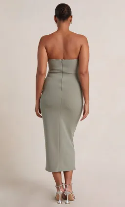 Bec & Bridge Be Mine Strapless Midi Dress Green Size 8 for rent on The Volte - image 2