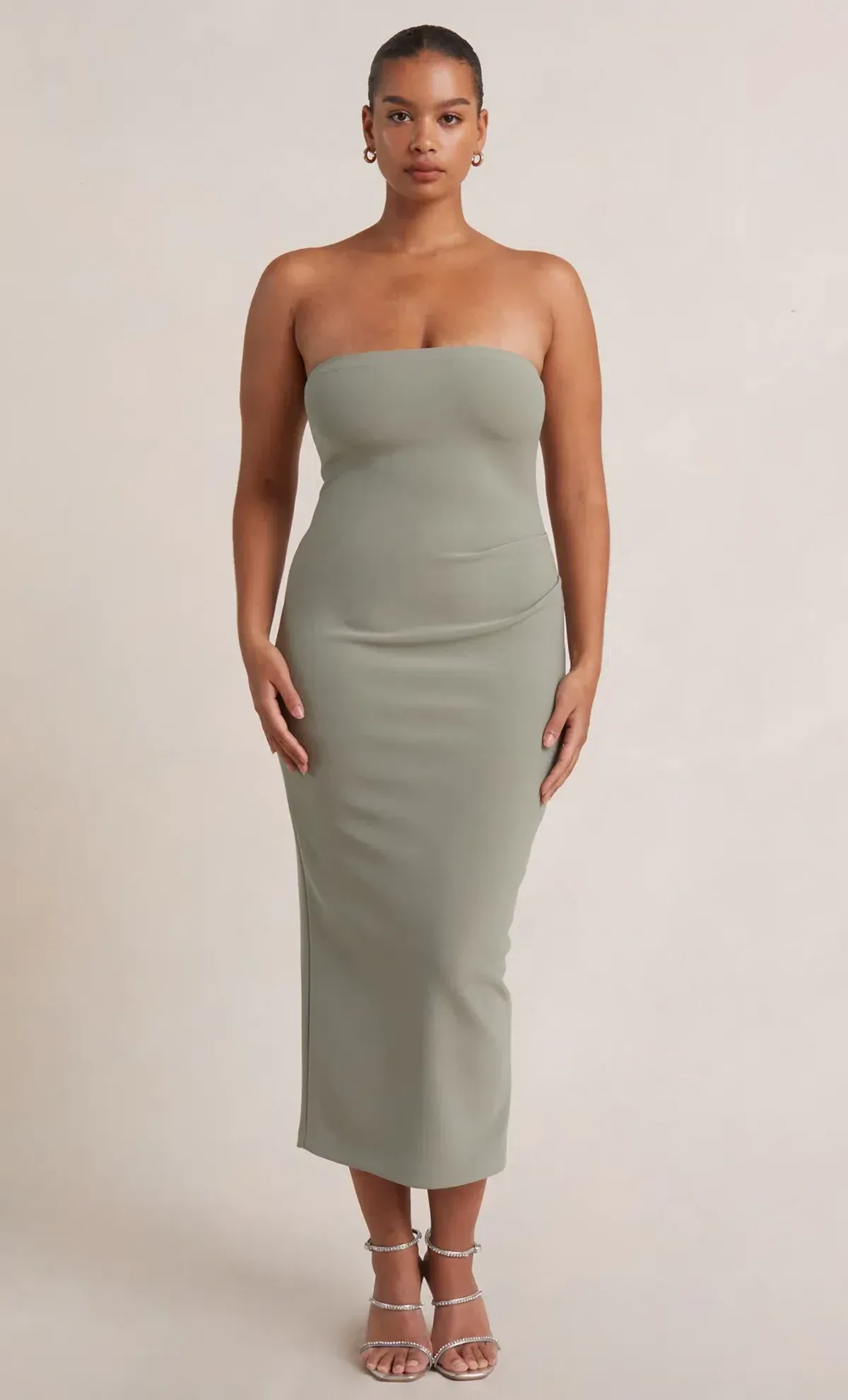 Bec & Bridge Be Mine Strapless Midi Dress Green Size 8 - Image 1