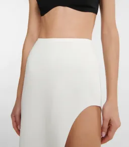 Monot Crepe Bra Top Black & Maxi Skirt White Set Size 0 for rent on The Volte - image 6