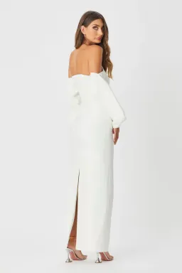 Bianca & Bridgett Honey Dress White Size 6 for rent on The Volte - image 3