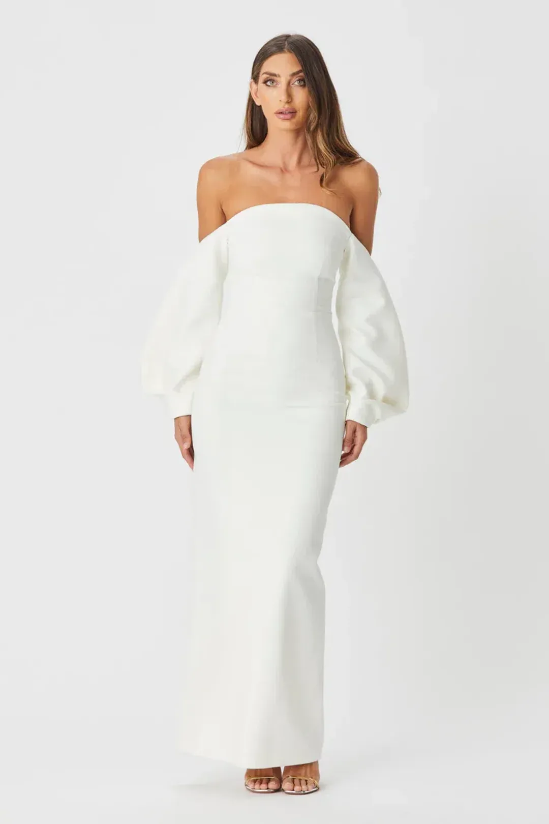 Bianca & Bridgett Honey Dress White Size 6 for rent on The Volte - main image