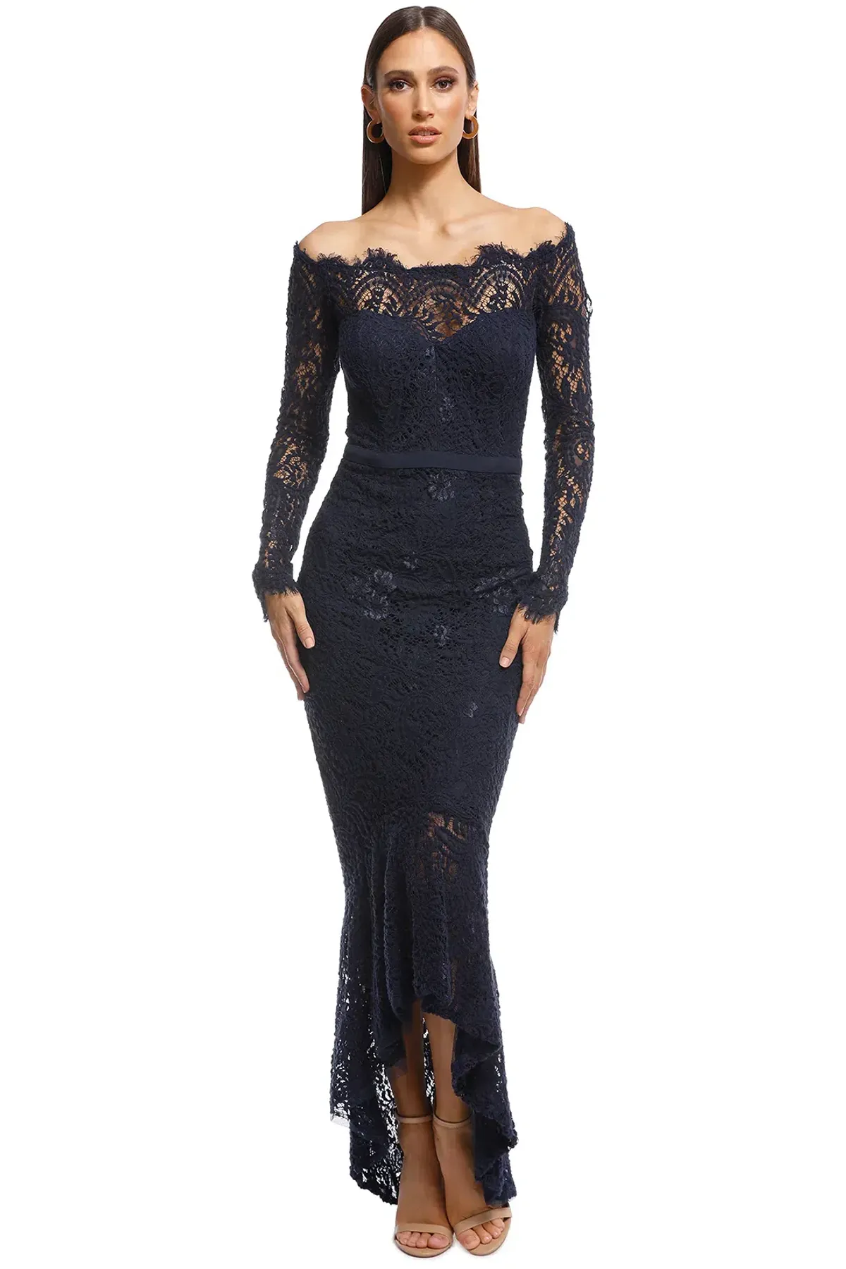 Elle Zeitoune Marchesa Navy Size 6 for rent on The Volte - main image
