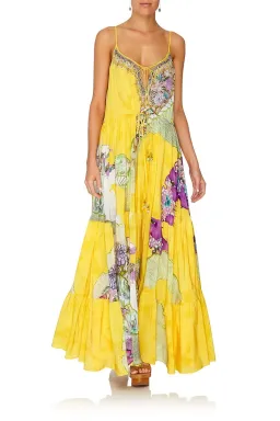 Camilla Golden Years Dress With Front Tie Detail Print Size (M) for rent on The Volte - image 2