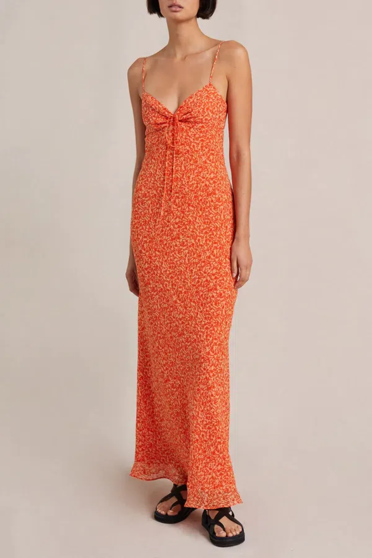 Bec & Bridge Cheri Maxi Dress Orange Size 6 - Image 2