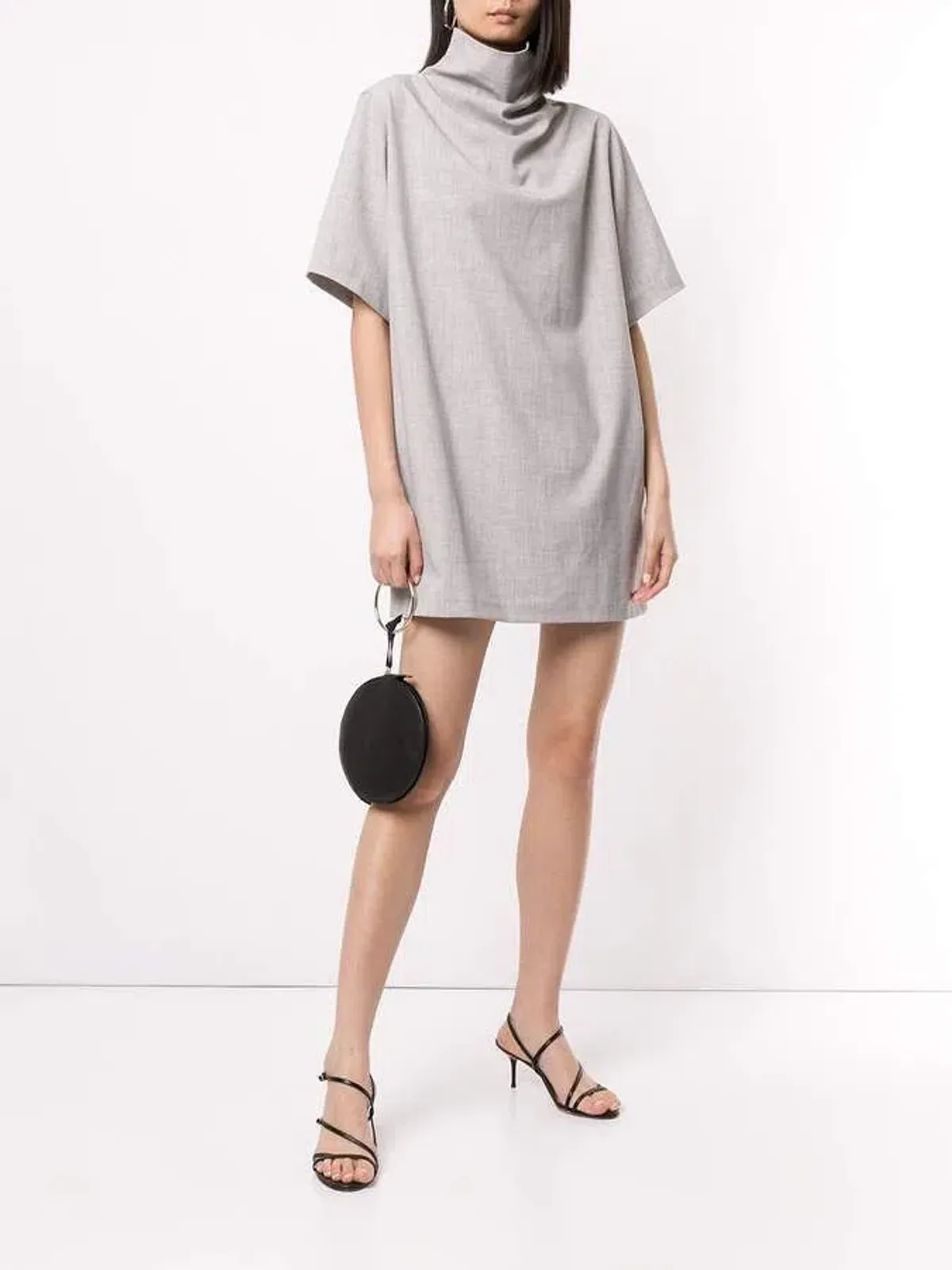 Camilla & Marc Theo Relaxed Mini Dress in Grey Melange Size 14 - Image 1