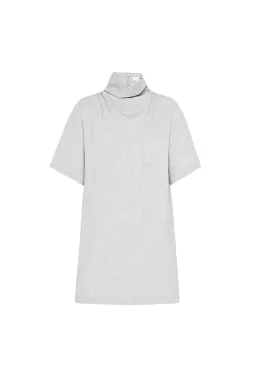 Camilla & Marc Theo Relaxed Mini Dress in Grey Melange Size 14 for rent on The Volte - image 6