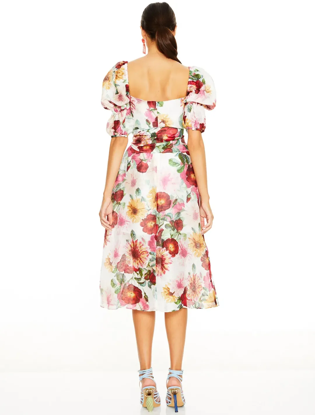 Talulah Garland Midi Dress Print Size 6 for rent on The Volte - main image
