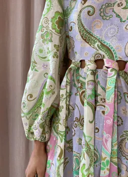 Alemais Marta Cutout Dress Print Size 14 for rent on The Volte - image 5