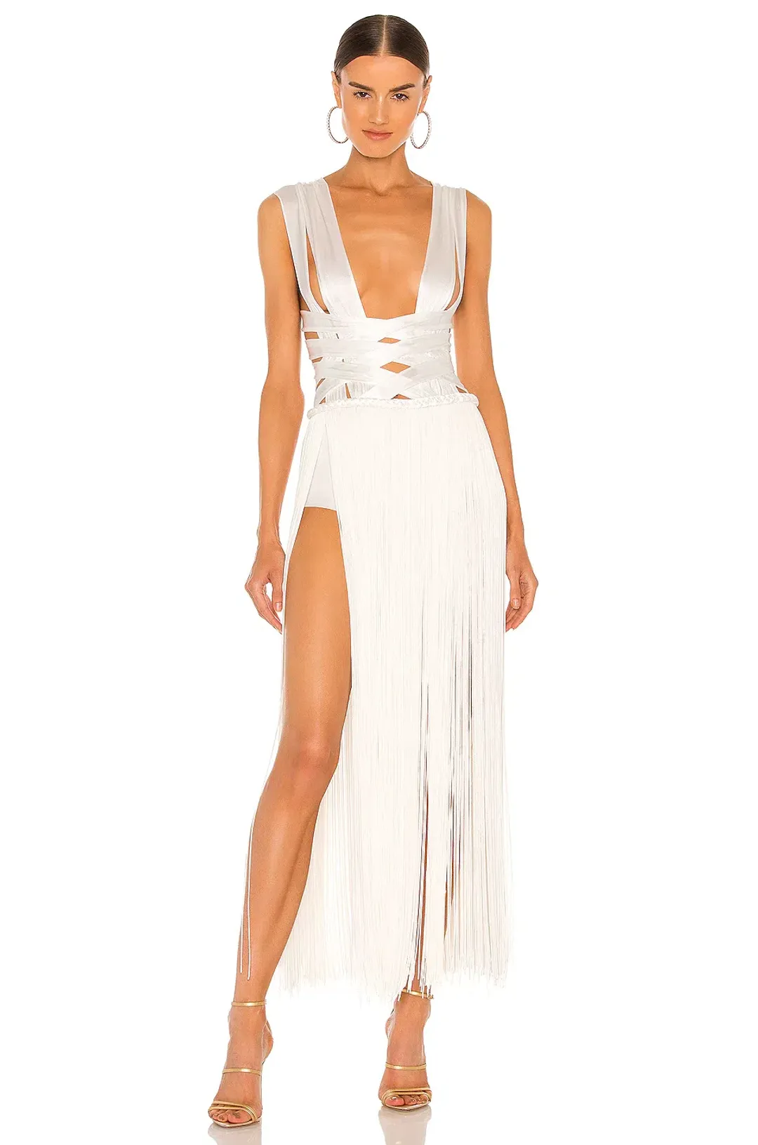 Bronx and Banco Issa Blanc Gown White Size XXS / AU 4 for rent on The Volte - main image