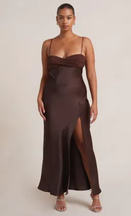 Bec & Bridge Julieta Maxi Dress in Chocolate Brown Size 14 for rent on The Volte - image 5