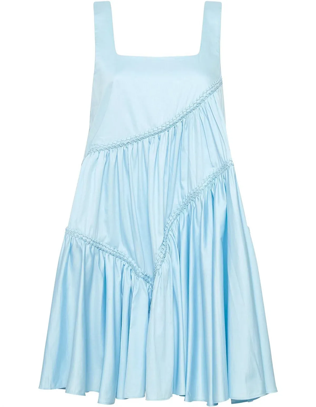 Aje Casabianca Sleeveless Braided Dress Ice Blue Size 6 - Image 3